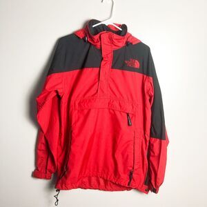 Vintage 90's The North Face Lightweight Windbreaker Mens Large Red Black